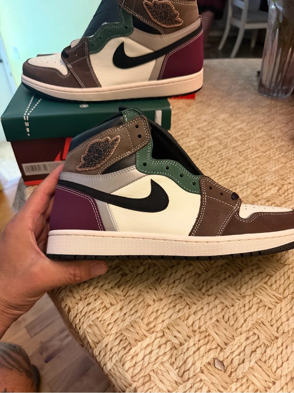 Jordan Air Jordan 1 High HAND CRAFTED SZ 10 mens new in box !!